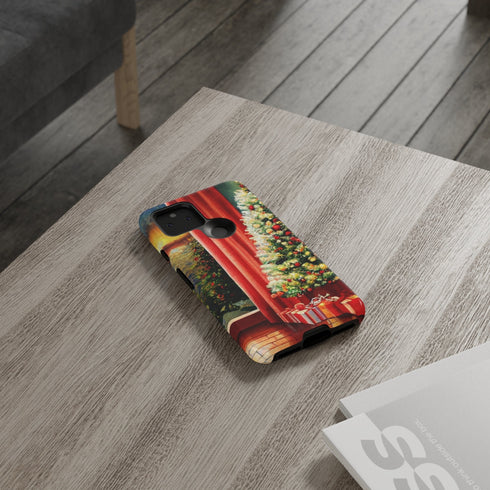 Christmas Tree in Cozy Holiday Home - Impact Resistant Phone Case